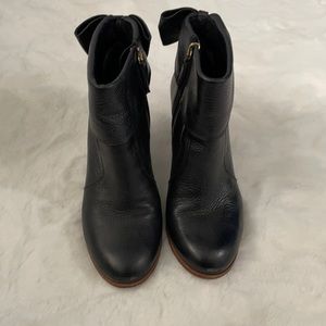 Kate Spade booties and black leather